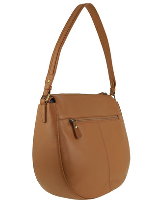 Hobo Bag Almond / Leather PC 3977 ALMO Pierre Cardin Ladies Leather Classic Hobo Bag in Almond