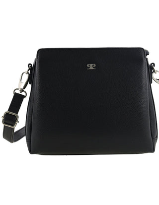 Crossbody Bag Black / Leather PC 4043 BLK Pierre Cardin Ladies Leather Crossbody Bag in Black