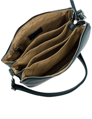 Crossbody Bag Green / Leather PC 4041 GRN Pierre Cardin Ladies Leather Crossbody Bag in Green