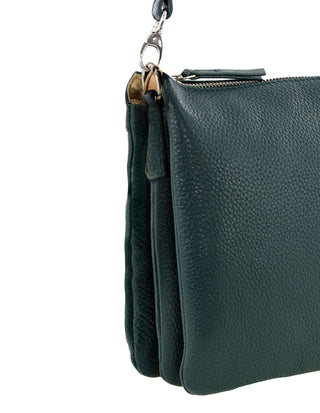 Crossbody Bag Green / Leather PC 4041 GRN Pierre Cardin Ladies Leather Crossbody Bag in Green
