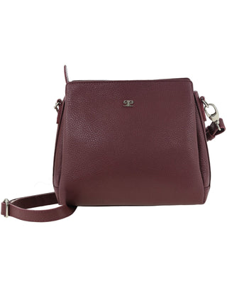 Crossbody Bag Shiraz / Leather PC 4043 SHIRAZ Pierre Cardin Ladies Leather Crossbody Bag in Shiraz