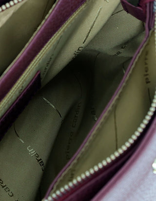 Crossbody Bag Shiraz / Leather PC 4043 SHIRAZ Pierre Cardin Ladies Leather Crossbody Bag in Shiraz