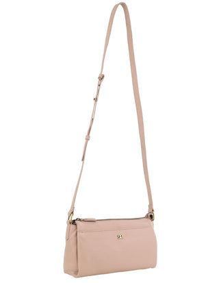 Crossbody Bag Rose / Leather PC 3970 ROSE Pierre Cardin Ladies Leather Durable Crossbody Bag in Rose