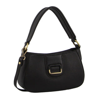 Shoulder Bag Black / Leather PC 3559 BLK Pierre Cardin Ladies Leather Flap Over Bag in Black