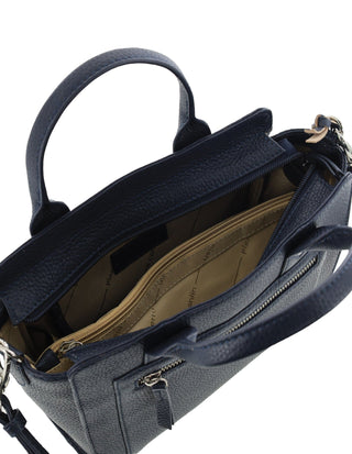 Crossbody Bag Navy / Leather PC 4042 NAVY Pierre Cardin Ladies Leather Mini Tote Crossbody Bag in Navy