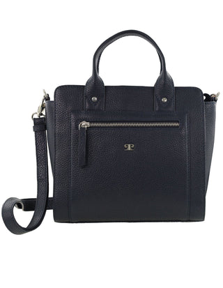 Crossbody Bag Navy / Leather PC 4042 NAVY Pierre Cardin Ladies Leather Mini Tote Crossbody Bag in Navy