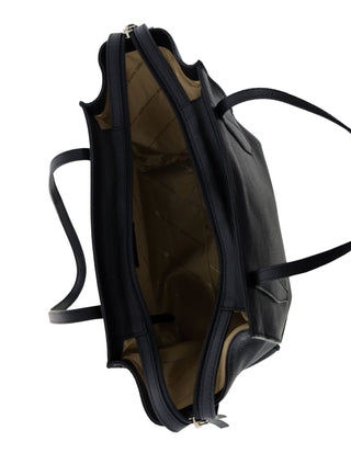 Tote Bag Black / Leather PC 4052 BLACK Pierre Cardin Ladies Leather Shopper Tote in Black