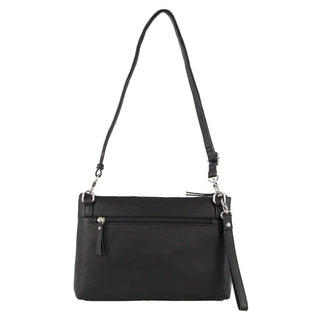 Crossbody bag Black / Leather PC 3574 BLK Pierre Cardin Ladies Leather Stitch-design Cross Body Bag in Black