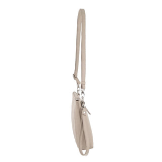 Crossbody bag Bone / Leather PC 3574 BONE Pierre Cardin Ladies Leather Stitch-design Cross Body Bag in Bone