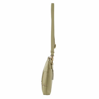 Crossbody bag Sand / Leather PC 3565 SAND Pierre Cardin Ladies Leather Stitch-design Cross-Body Bag in Sand