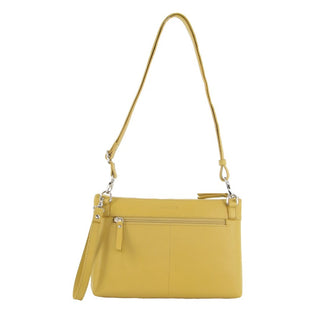 Crossbody bag Yellow / Leather PC 3574 YELL Pierre Cardin Ladies Leather Stitch-design Cross Body Bag in Yellow