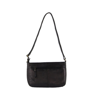 Crossbody bag Black / Leather PC 3579 BLK Pierre Cardin Ladies Leather Stitch-design Crossbody Bag in Black