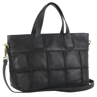 Handbag/Tote Bag Black / Leather PC 3563 BLK Pierre Cardin Ladies Leather Stitch-design Handbag in Black