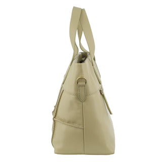 Handbag/Tote Bag Sand / Leather PC 3563 SAND Pierre Cardin Ladies Leather Stitch-design Handbag in Sand