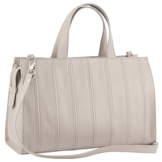 Handbag/Tote Bag Bone / Leather PC 3572 BONE Pierre Cardin Ladies Leather Stitch-design Tote Bag in Bone