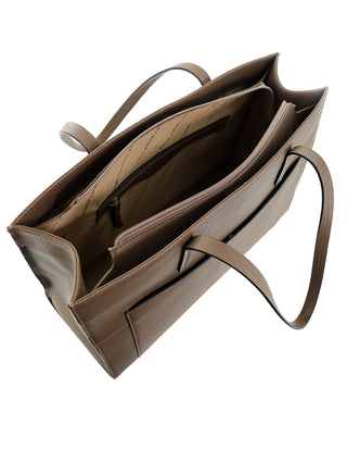 Shoulder/Tote Bag Oak / Leather PC 3808 OAK Pierre Cardin Ladies Leather Tote Bag in Oak