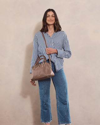 Tote Bag Latte / Leather PC 4054 LATTE Pierre Cardin Ladies Leather Tote Crossbody Bag in Latte