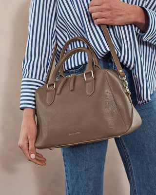 Tote Bag Latte / Leather PC 4054 LATTE Pierre Cardin Ladies Leather Tote Crossbody Bag in Latte