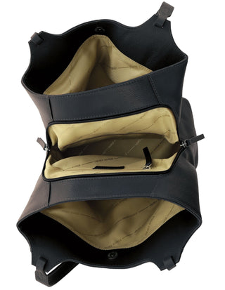 Tote Bag Black / Leather PC 4053 BLACK Pierre Cardin Ladies Leather Tote in Black