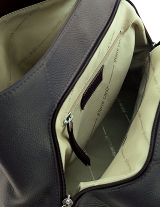 Tote Bag Black / Leather PC 4053 BLACK Pierre Cardin Ladies Leather Tote in Black