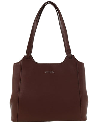 Tote Bag Chocolate / Leather PC 4053 CHOCOLATE Pierre Cardin Ladies Leather Tote in Chocolate