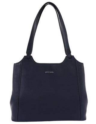 Tote Bag Navy / Leather PC 4053 NAVY Pierre Cardin Ladies Leather Tote in Navy