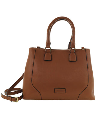 Mini Tote/Crossbody Bag Tan / Leather PC 4049 TAN Pierre Cardin Ladies Leather Tote with Detachable Strap in Tan