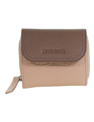 Tri-Fold Wallet Blush / Leather PC 4029 BLSH/TAUP Pierre Cardin Ladies Leather Tri-Fold Tab Wallet in Blush-Taupe