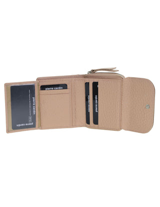 Tri-Fold Wallet Blush / Leather PC 4029 BLSH/TAUP Pierre Cardin Ladies Leather Tri-Fold Tab Wallet in Blush-Taupe