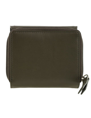 Tri-Fold Wallet Khaki / Leather PC 4029 KHAKI Pierre Cardin Ladies Leather Tri-Fold Tab Wallet in Khaki