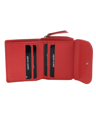 Ladies Wallet Marsala / Leather PC 4029 MARSALA Pierre Cardin Ladies Leather Tri-Fold Tab Wallet in Marsala