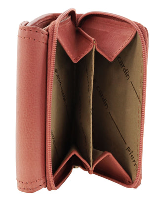 Tri-Fold Wallet Marsala / Leather PC 4029 MARSALA Pierre Cardin Ladies Leather Tri-Fold Tab Wallet in Marsala
