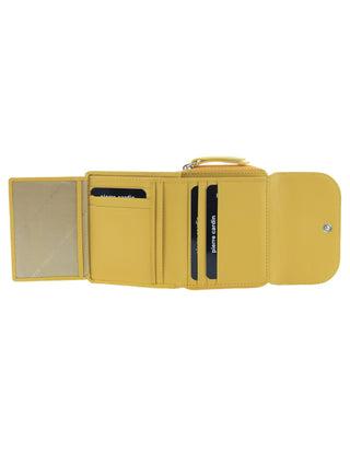 Ladies Wallet Mustard / Leather PC 4029 MSTD Pierre Cardin Ladies Leather Tri-Fold Tab Wallet in Mustard