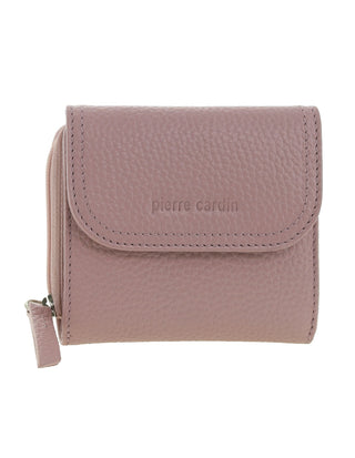 Tri-Fold Wallet Rose / Leather PC 4029 ROSE Pierre Cardin Ladies Leather Tri-Fold Tab Wallet in Rose