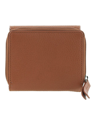 Ladies Wallet Tan / Leather PC 4029 TAN Pierre Cardin Ladies Leather Tri-Fold Tab Wallet in Tan