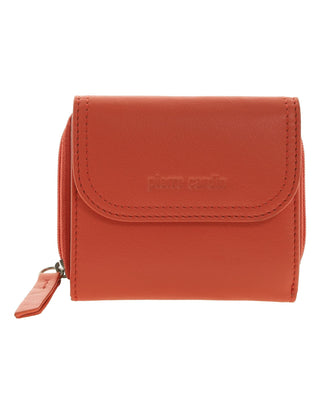 Tri-Fold Wallet Tangerine / Leather PC 4029 TANGERINE Pierre Cardin Ladies Leather Tri-Fold Tab Wallet in Tangerine