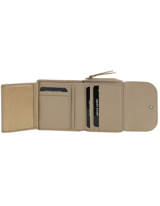 Tri-Fold Wallet Taupe / Leather PC 4029 TAUP Pierre Cardin Ladies Leather Tri-Fold Tab Wallet in Taupe