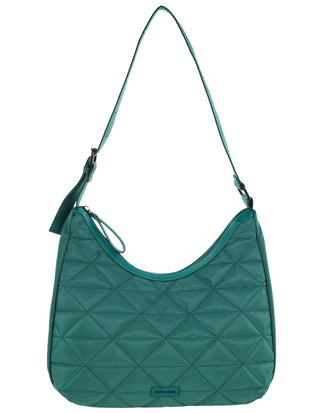 Hobo Bag Green / Nylon PC 4023 GRN Pierre Cardin Ladies Nylon Geometric Hobo Bag in Green