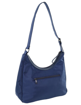 Hobo Bag Navy / Nylon PC 4023 NAVY Pierre Cardin Ladies Nylon Geometric Hobo Bag in Navy