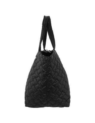 Tote Bag Black / Nylon PC 4016 BLK Pierre Cardin Ladies Nylon Padded Tote Bag in Black