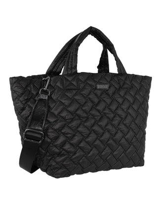 Tote Bag Black / Nylon PC 4015 BLK Pierre Cardin Ladies Nylon Small Padded Tote Bag in Black