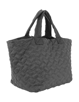 Tote Bag Grey / Nylon PC 4015 GREY Pierre Cardin Ladies Nylon Small Padded Tote Bag in Grey