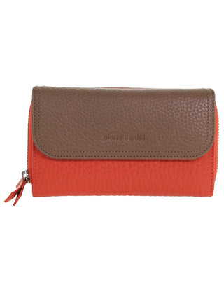 Tri-Fold Wallet Orange / Leather PC 4028 ORA/TAUPE Pierre Cardin Ladies Tri-Fold Tab Wallet in Orange-Taupe