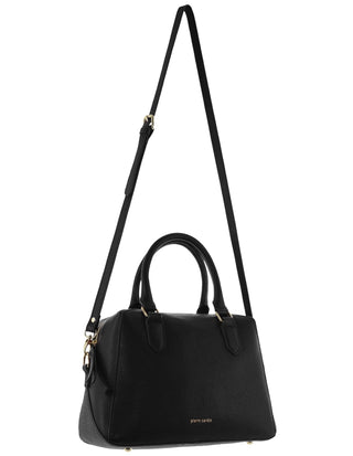 Tote Bag Black / Leather PC 4054 BLACK Pierre Cardin Laides Leather Tote Crossbody Bag in Black