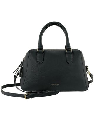 Tote Bag Black / Leather PC 4054 BLACK Pierre Cardin Laides Leather Tote Crossbody Bag in Black