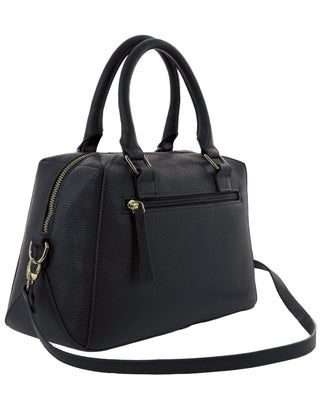 Tote Bag Black / Leather PC 4054 BLACK Pierre Cardin Laides Leather Tote Crossbody Bag in Black