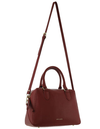 Tote Bag Red / Leather PC 4054 RED Pierre Cardin Laides Leather Tote Crossbody Bag in Red