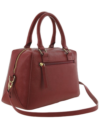 Tote Bag Red / Leather PC 4054 RED Pierre Cardin Laides Leather Tote Crossbody Bag in Red