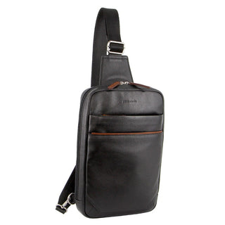 Sling Bag Black / Leather PC 3601 BLK Pierre Cardin Leather 3-Way Sling Bag in Black