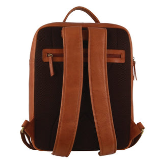 Backpacks Cognac / Leather PC 3708 COGN Pierre Cardin Leather Business/Laptop Backpack in Cognac